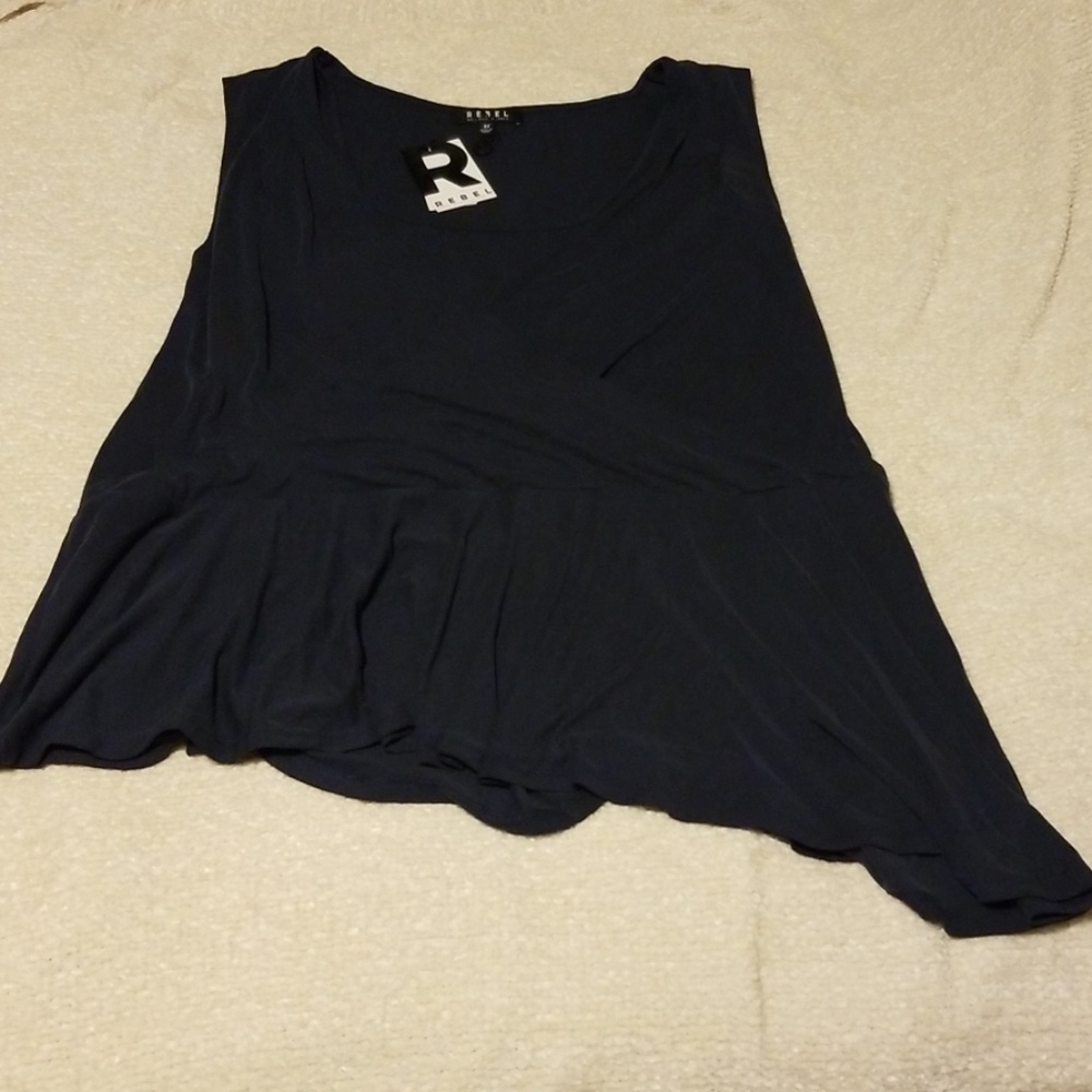 NWT Dark Navy Blue Rebel Wilson Top plus Size 3x